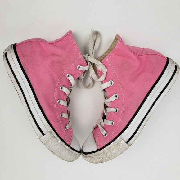 Converse Pink Hightop Sneakers - Picture 6 of 9
